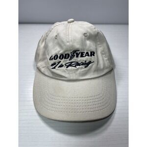 Vtg Goodyear #1 Racing‎ Hat Logo Snapback Trucker Baseball Cap